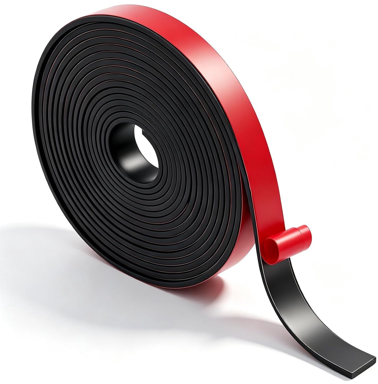 6 m rubberen strips, zelfklevend, 25 mm × 2 mm, massief rubberen
