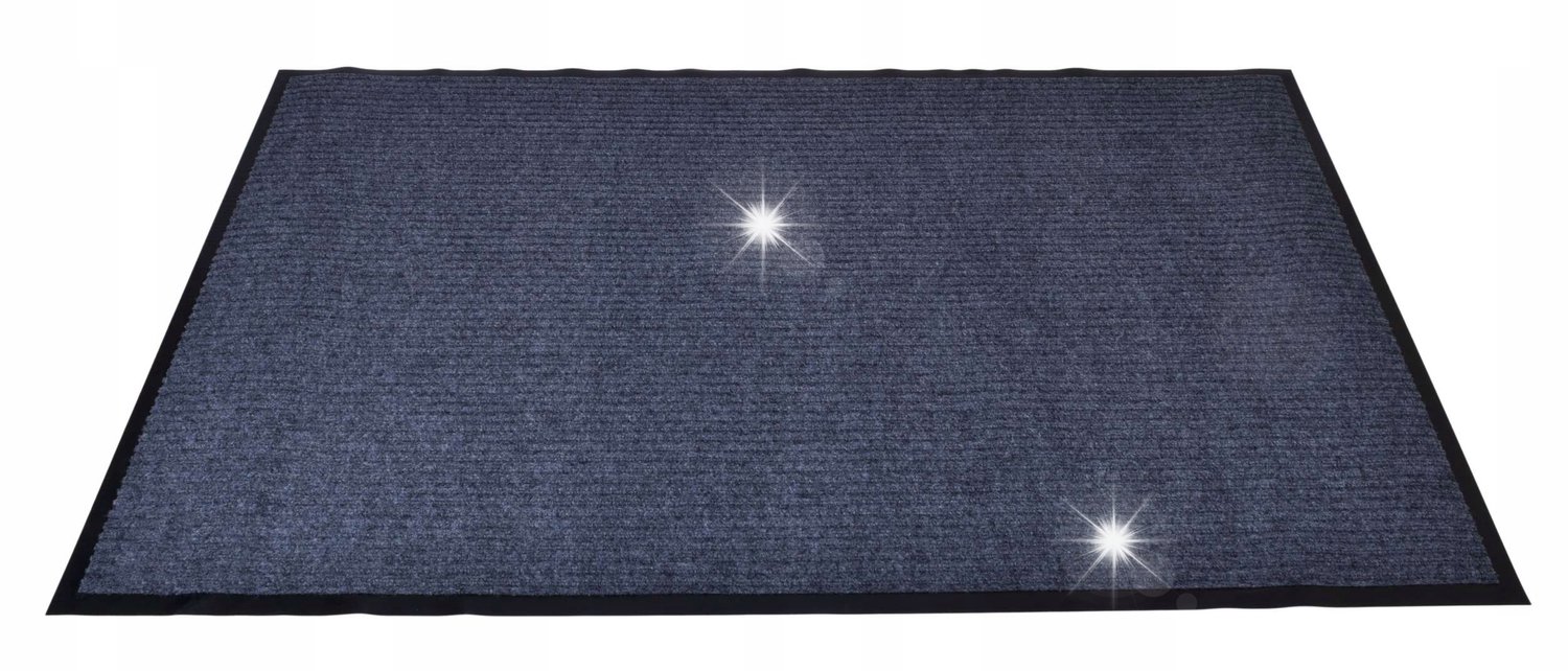 Grijze PVC-Textiel Deurmat 90x150cm - Antislip & Vuilafstotend