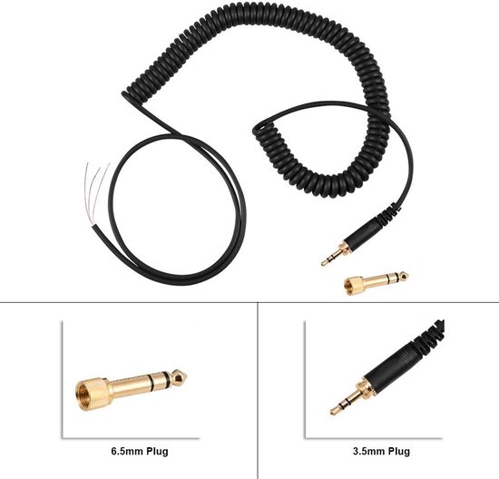 Vervangende Kabelspoel voor DT 770 en DT 990 Hoofdtelefoons - 12x9x3 cm, Flexibele Verlengkabel, Duurzaam en Lichtgewicht — afbeelding 3