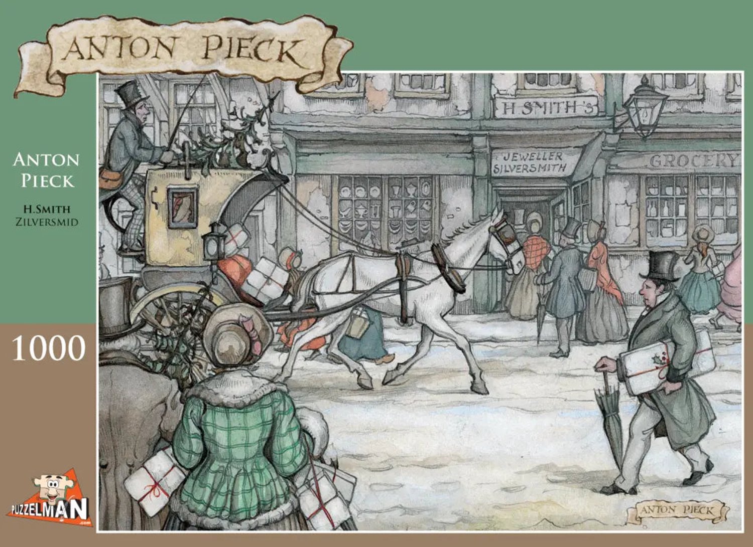 Anton Pieck H.Smith Zilversmid Puzzel 1000 Stukjes