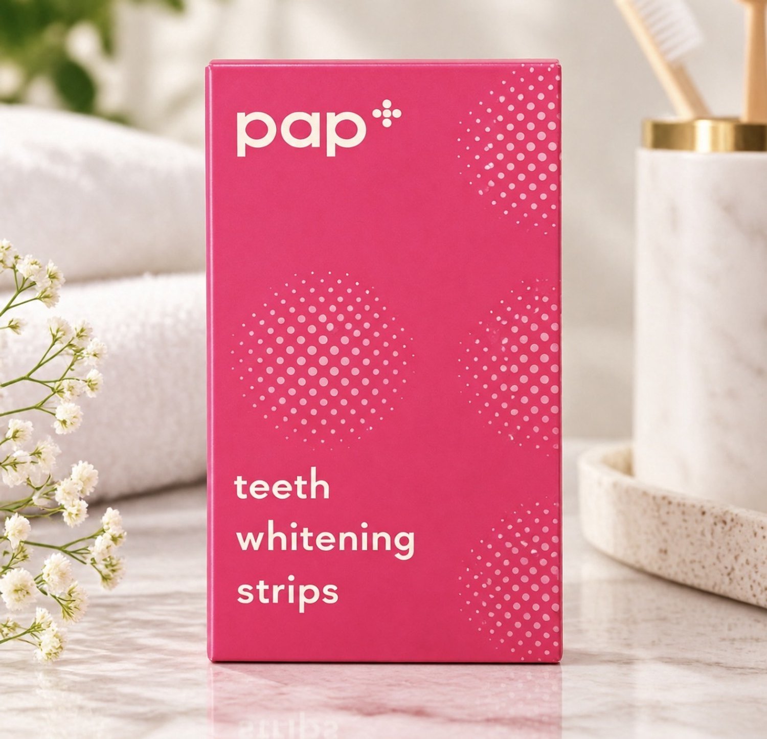 pap+ Teeth Whitening Strips - Tandenbleekstrips - 7 behandelingen - 30 minuten