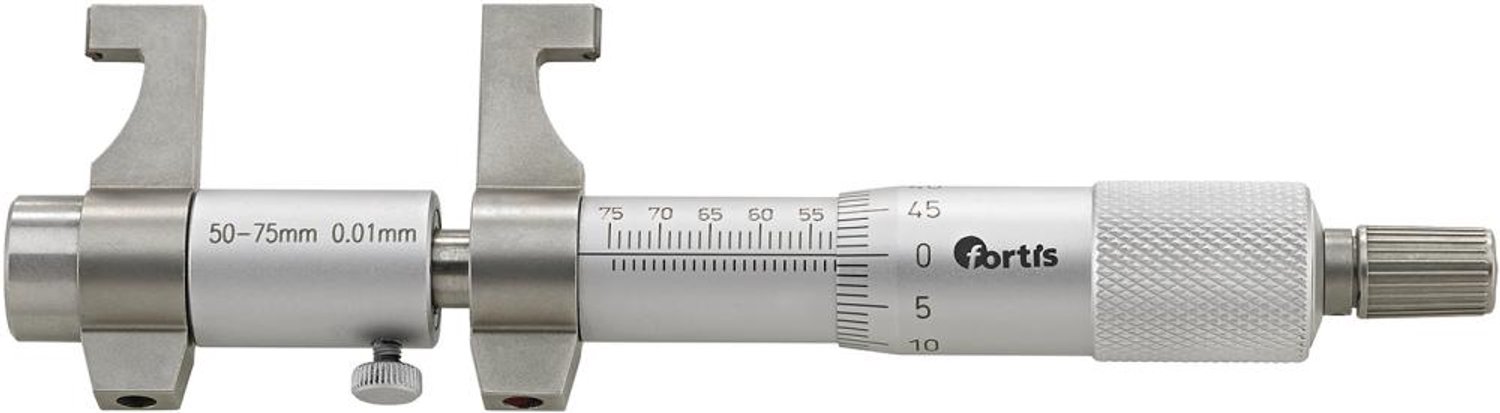 Binnenschroefmaat met HM-meetvlakken 50-75mm FORTIS