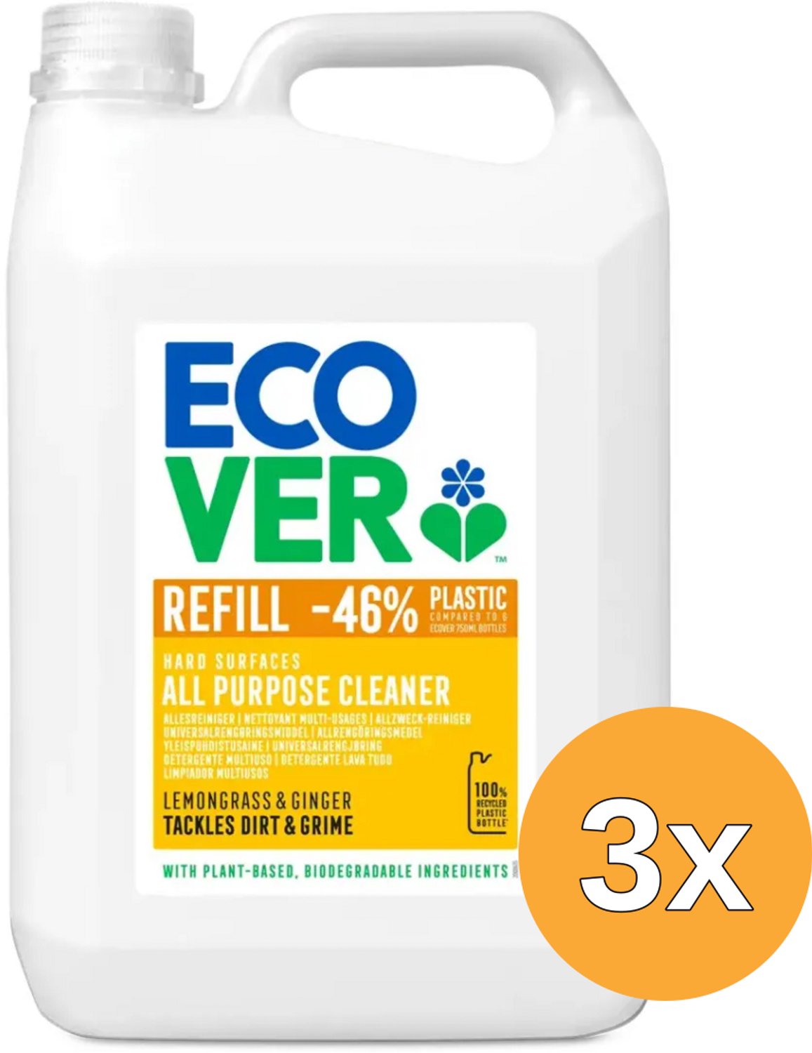 3x Ecover Allesreiniger (5000 ml)