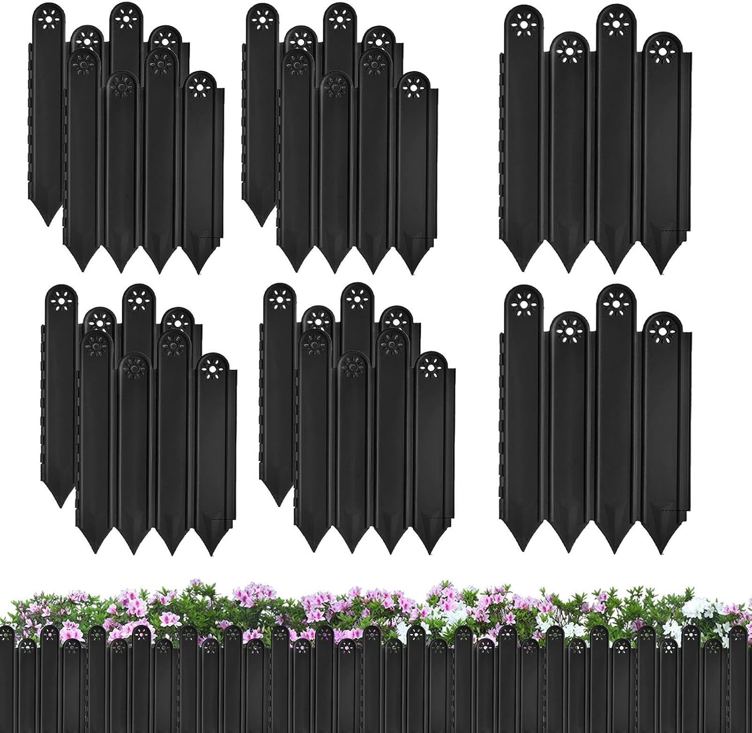 Tuinomheining Afscheidingsrand 10 Stuks Tuinpad Omheining