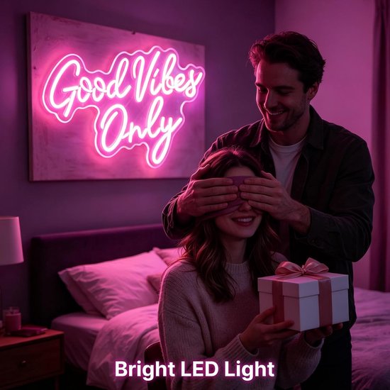 Good Vibes Only neonbord — afbeelding 5