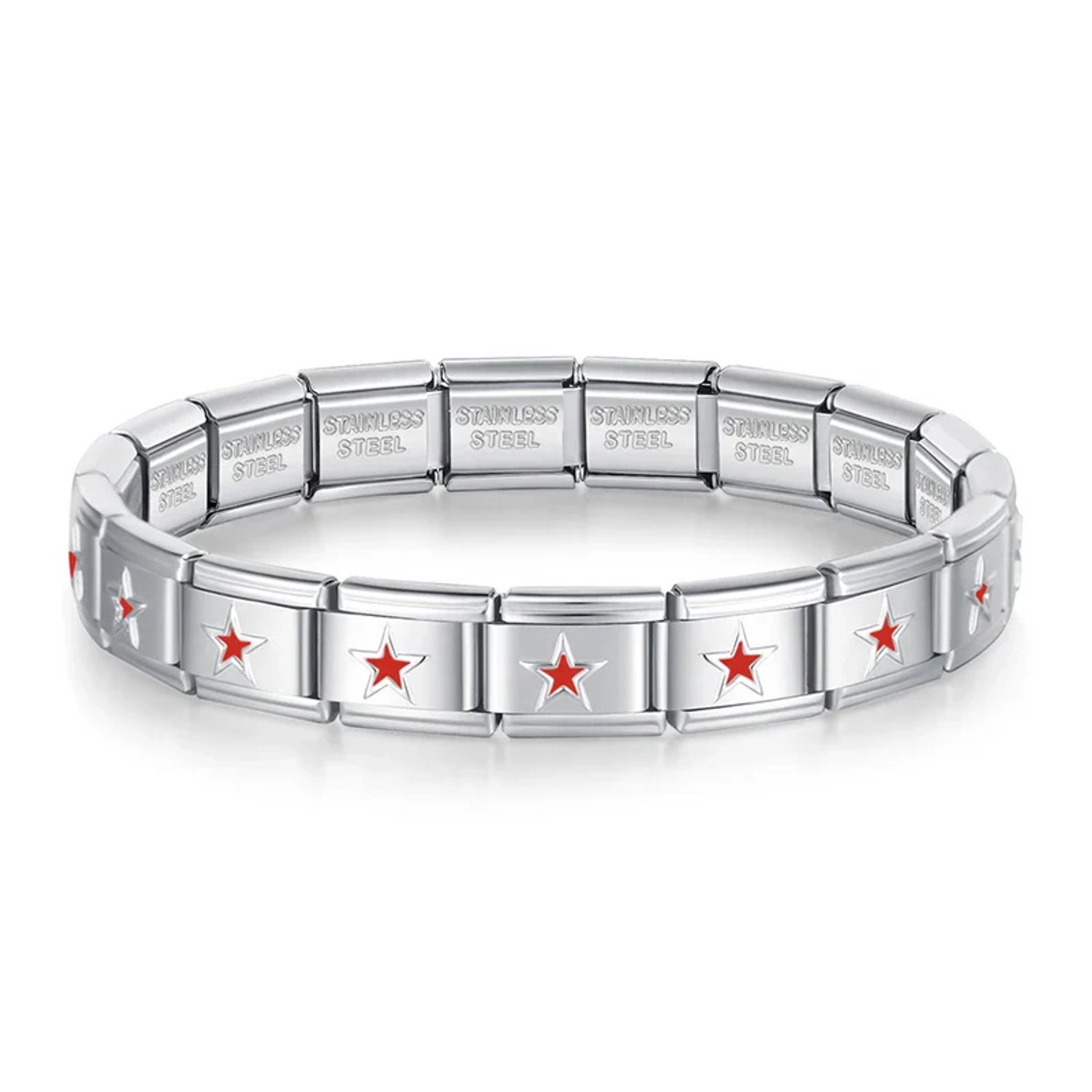 Armband Red Stars all around