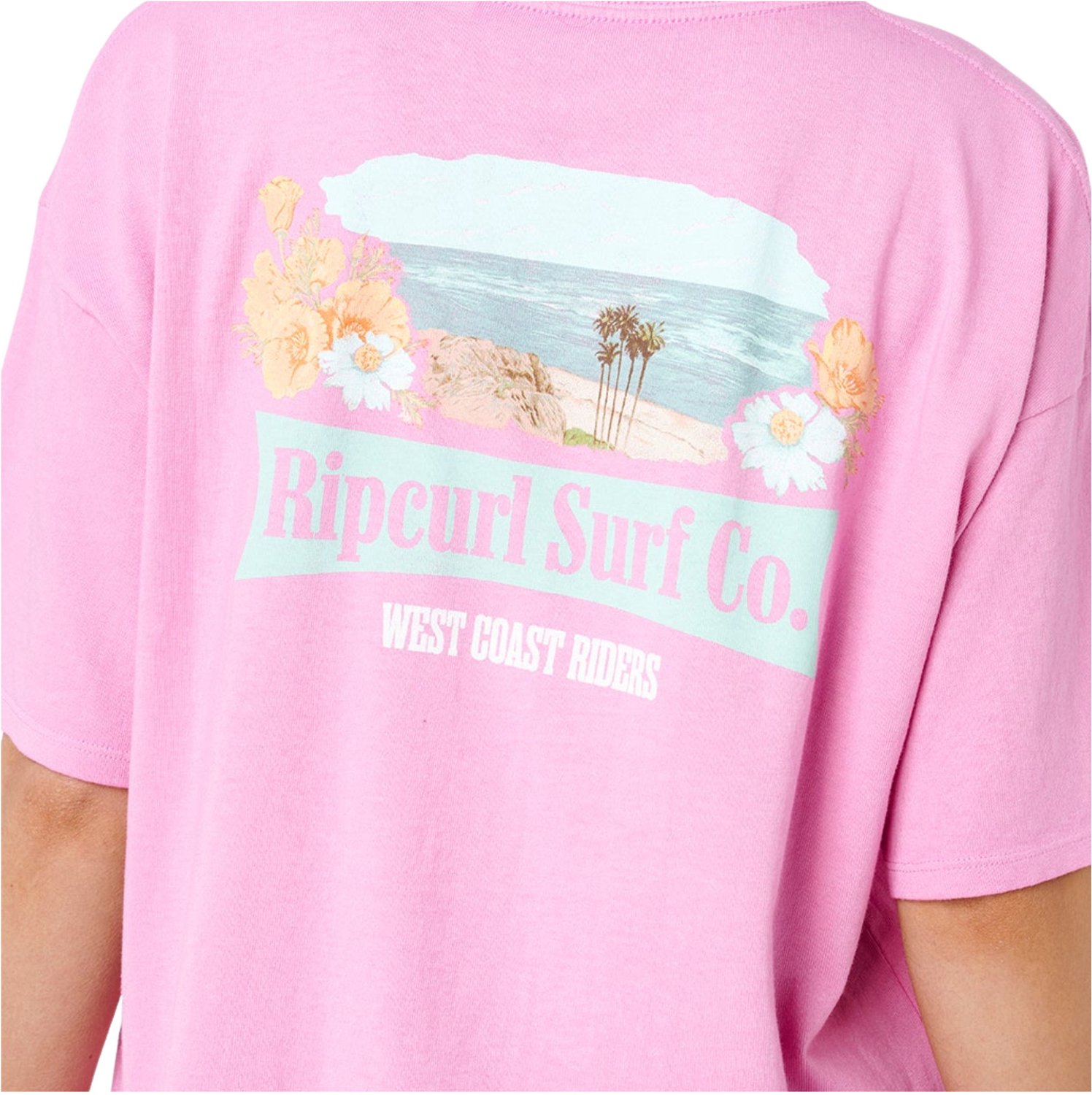 2026 Rip Curl Womens West Coast Heritage Tee Fuchsia Roze