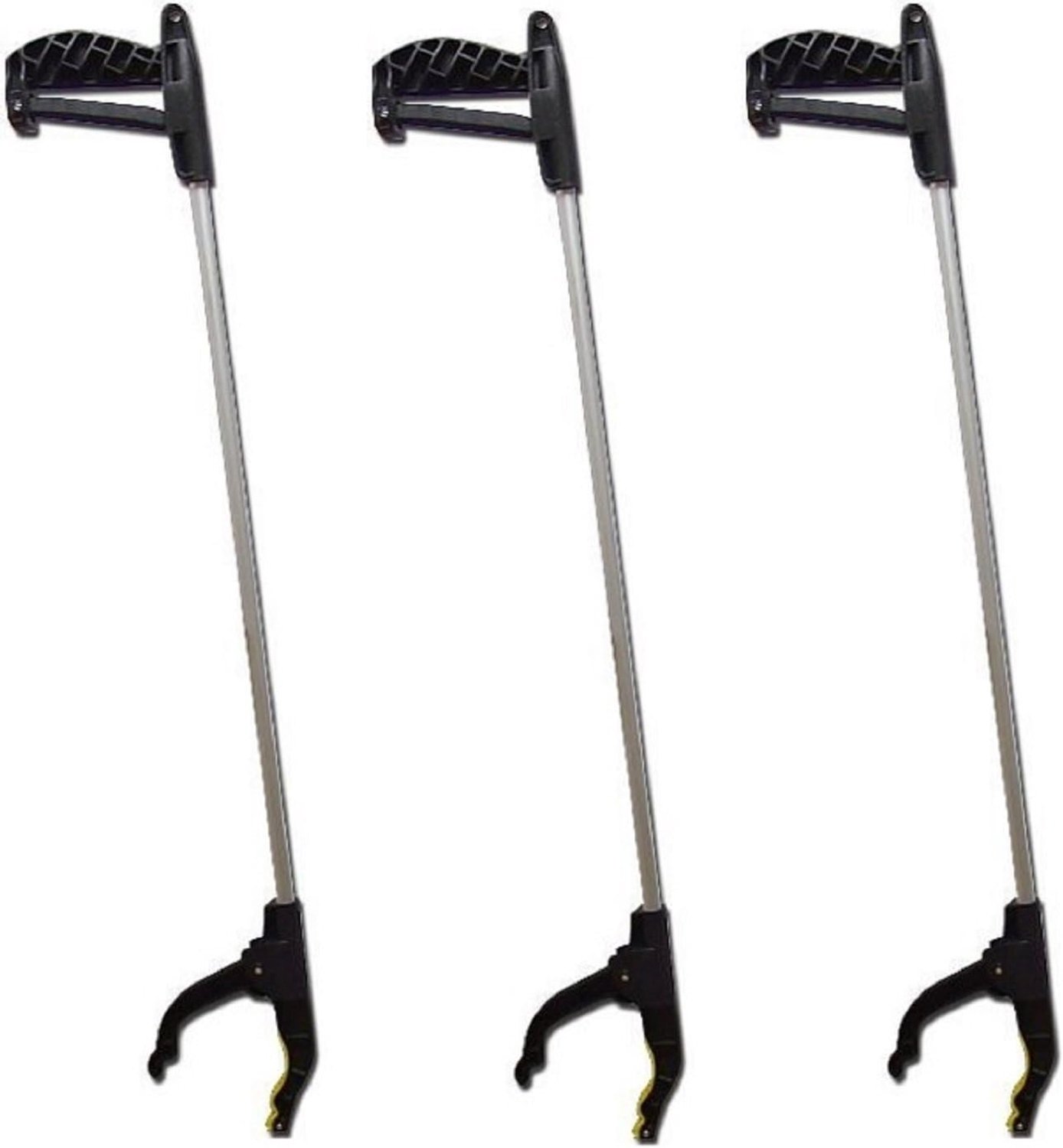 3 grijptangen, vuilnistangen, grijpers, grijphulpen, tangen van aluminium met magneet