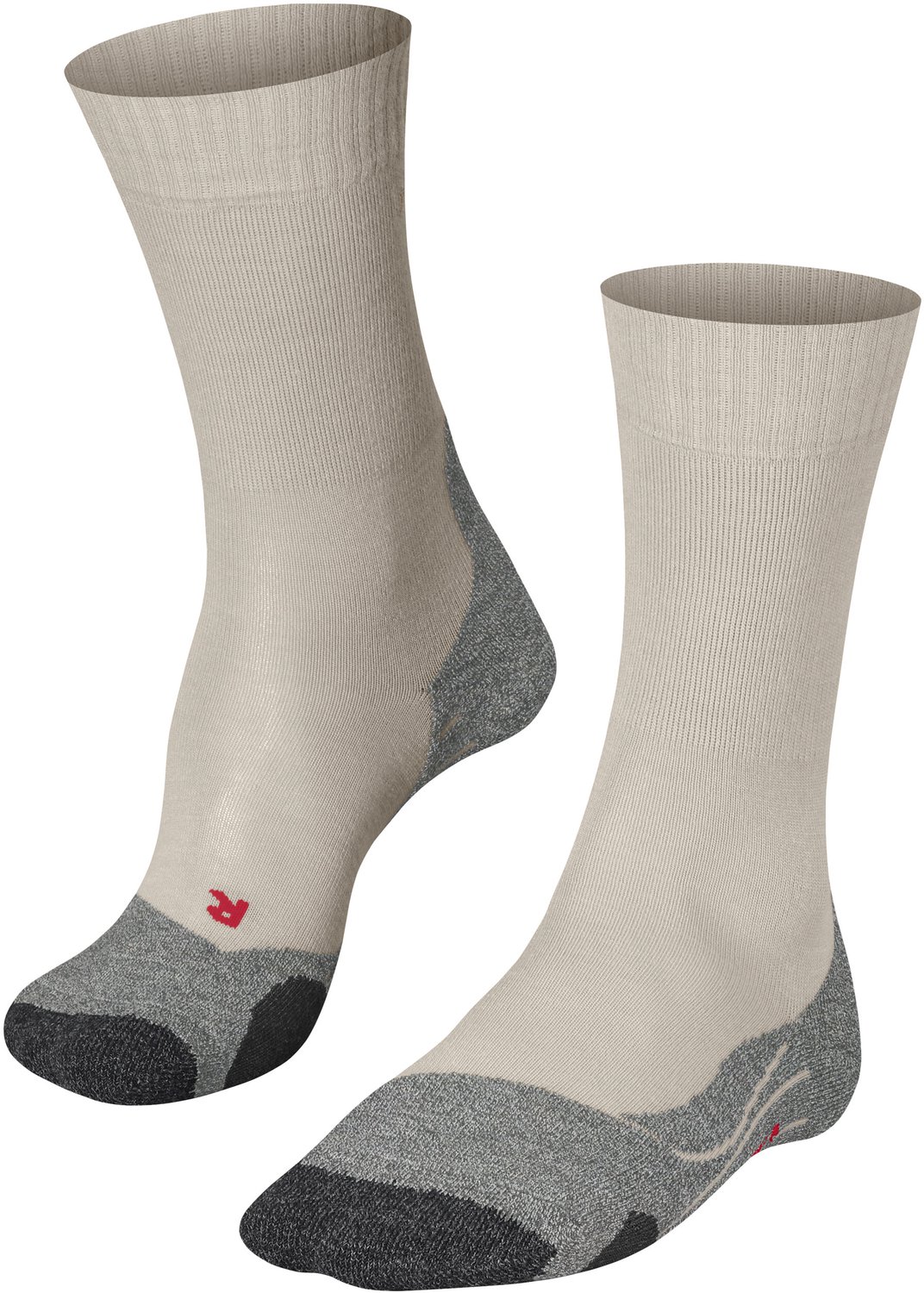 FALKE TK2 anti-blaar dik wol functioneel materiaal wandelsokken heren Beige