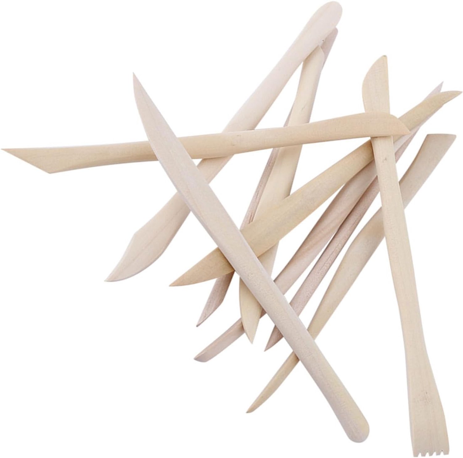 Houten Klei Modelleer Gereedschap Set, 10 Stuks Double Ended