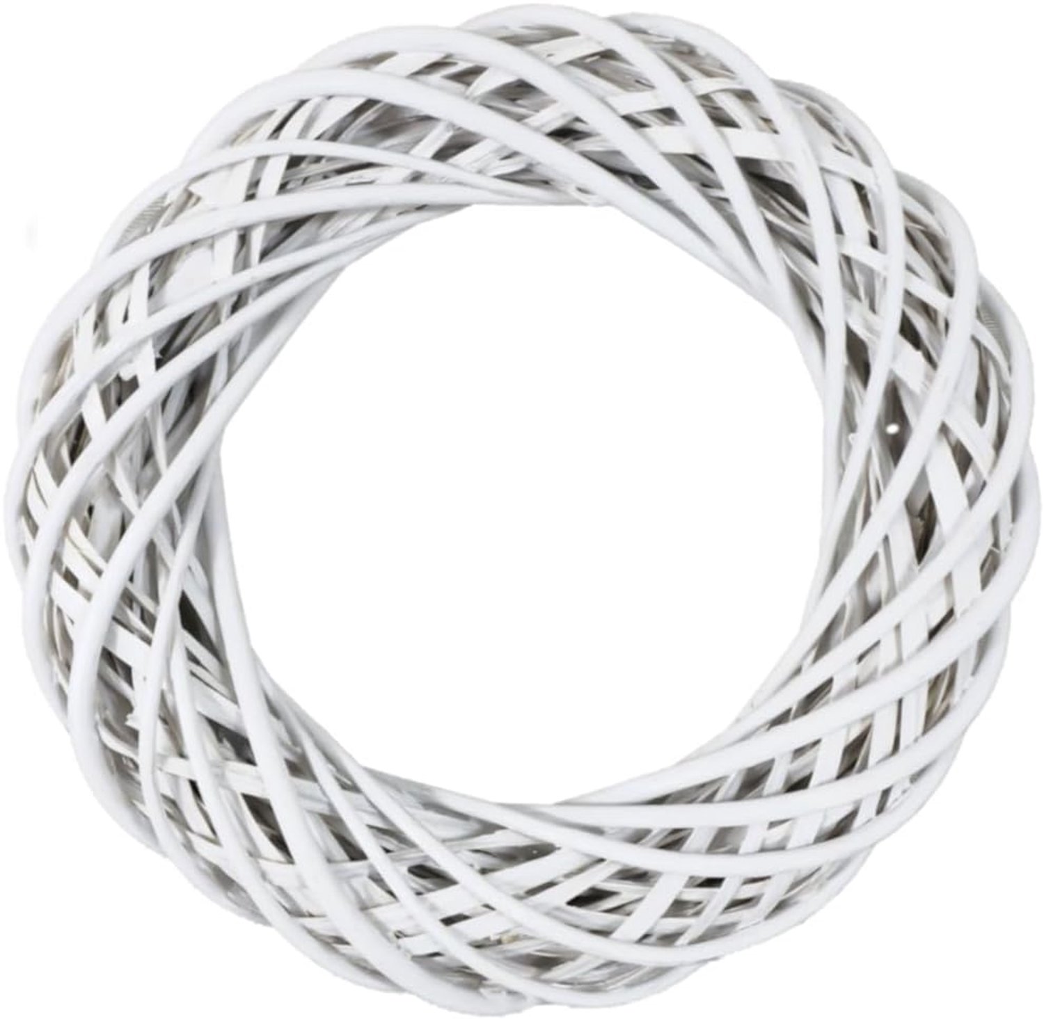 Witte wilgenkrans Ø 35 cm, decoratieve krans van gevlochten wilg, natuurlijke basis voor doe-het-zelf decoraties, deurkransen en seizoensgebonden arrangementen
