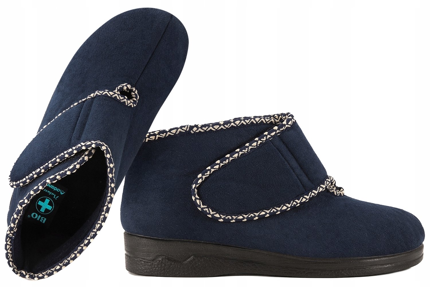 Adanex Dames Pantoffels Blauw Maat 40 - Comfortabele Huisschoenen