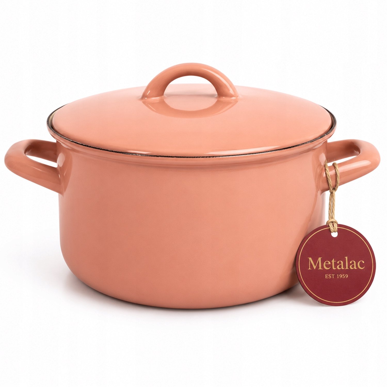 Metalac Mocha Mousse Lage Pan met Deksel - 20 cm, 2.75L - Mokkakleur