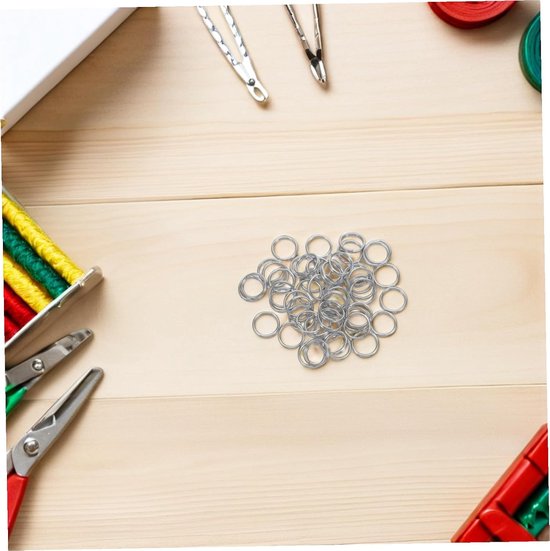 100 Stuks Rvs Dubbele Open Ring voor Sieraden Verbindingen Mini Sleutelhanger Ringen voor Kettingen Armbanden Oorbellen Duurzame Ornament Connectors voor Sleutels DIY Craft — afbeelding 4