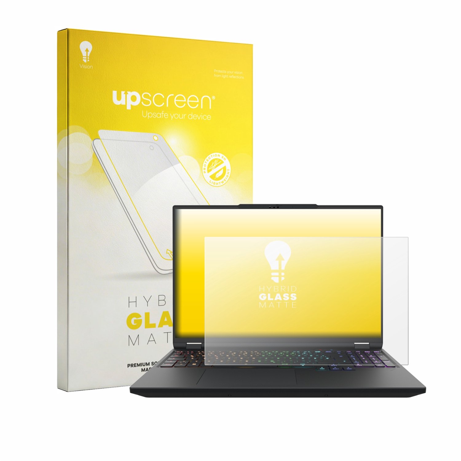 upscreen - Screenprotector voor XMG Apex 16 - Folie Beschermfolie Beschermglas matte