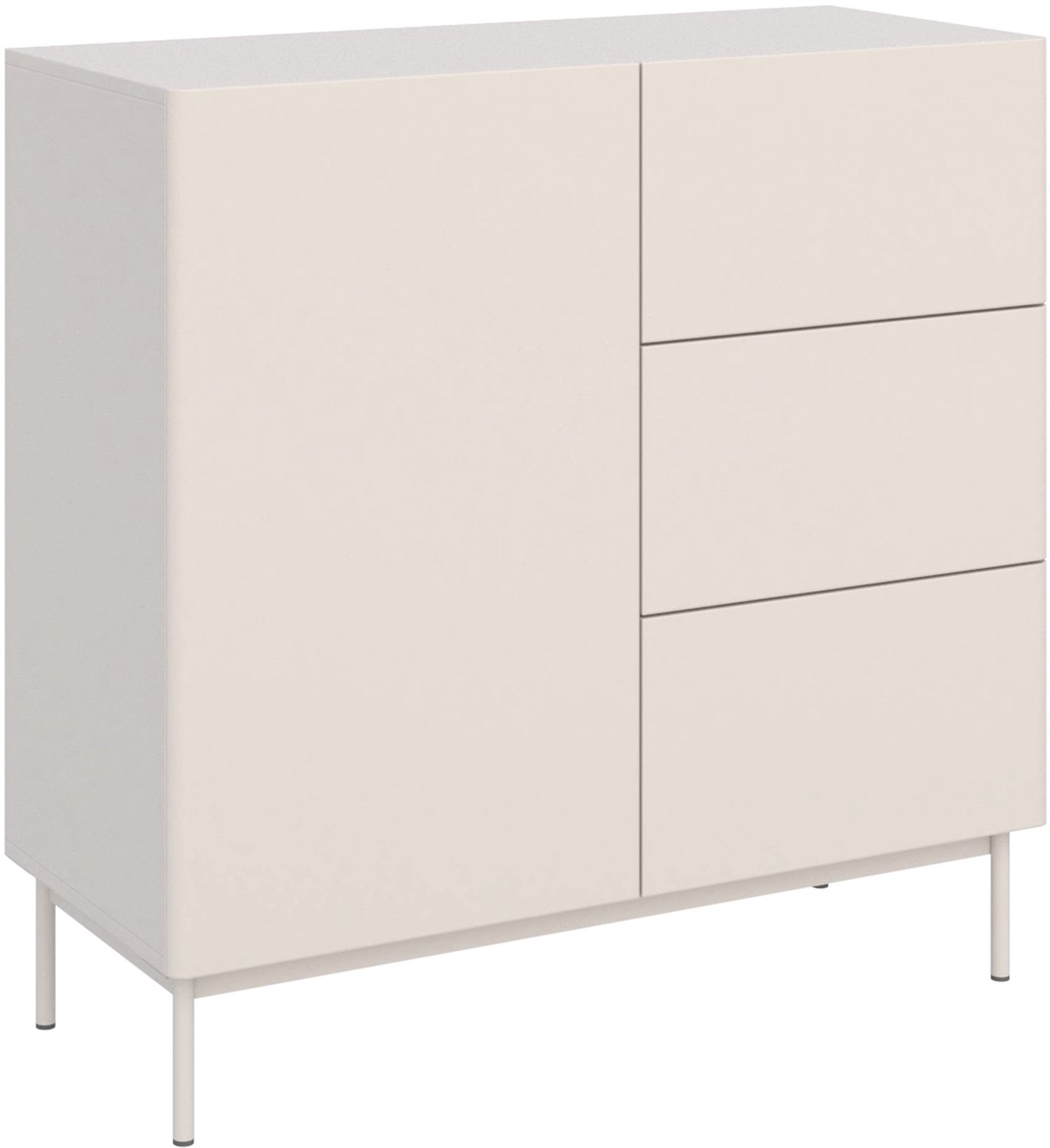 Selsey Olio – Dressoir met 1 deur en 3 lades - kasjmier - 100cm