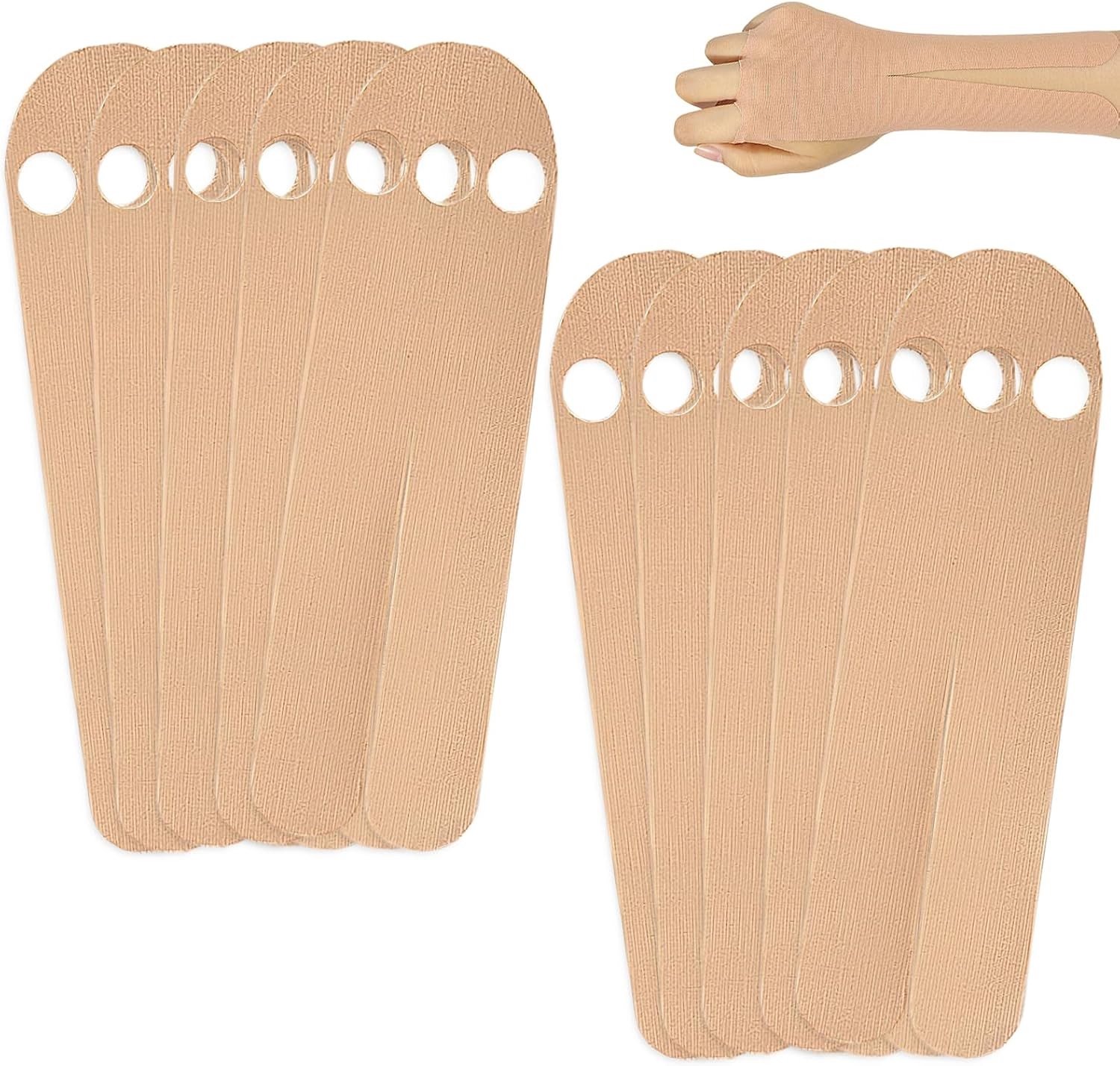 Voorgesneden kinesiotapes voor pols en knieën, 10 stuks, professionele sporttape voor spierondersteuning, pijnverlichting en herstel