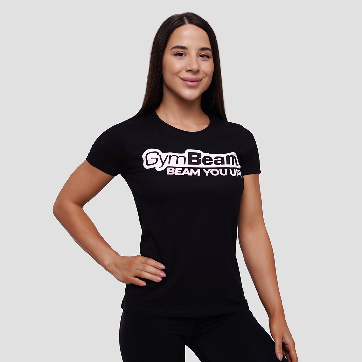 GymBeam Dames T-shirt Beam Zwart XS