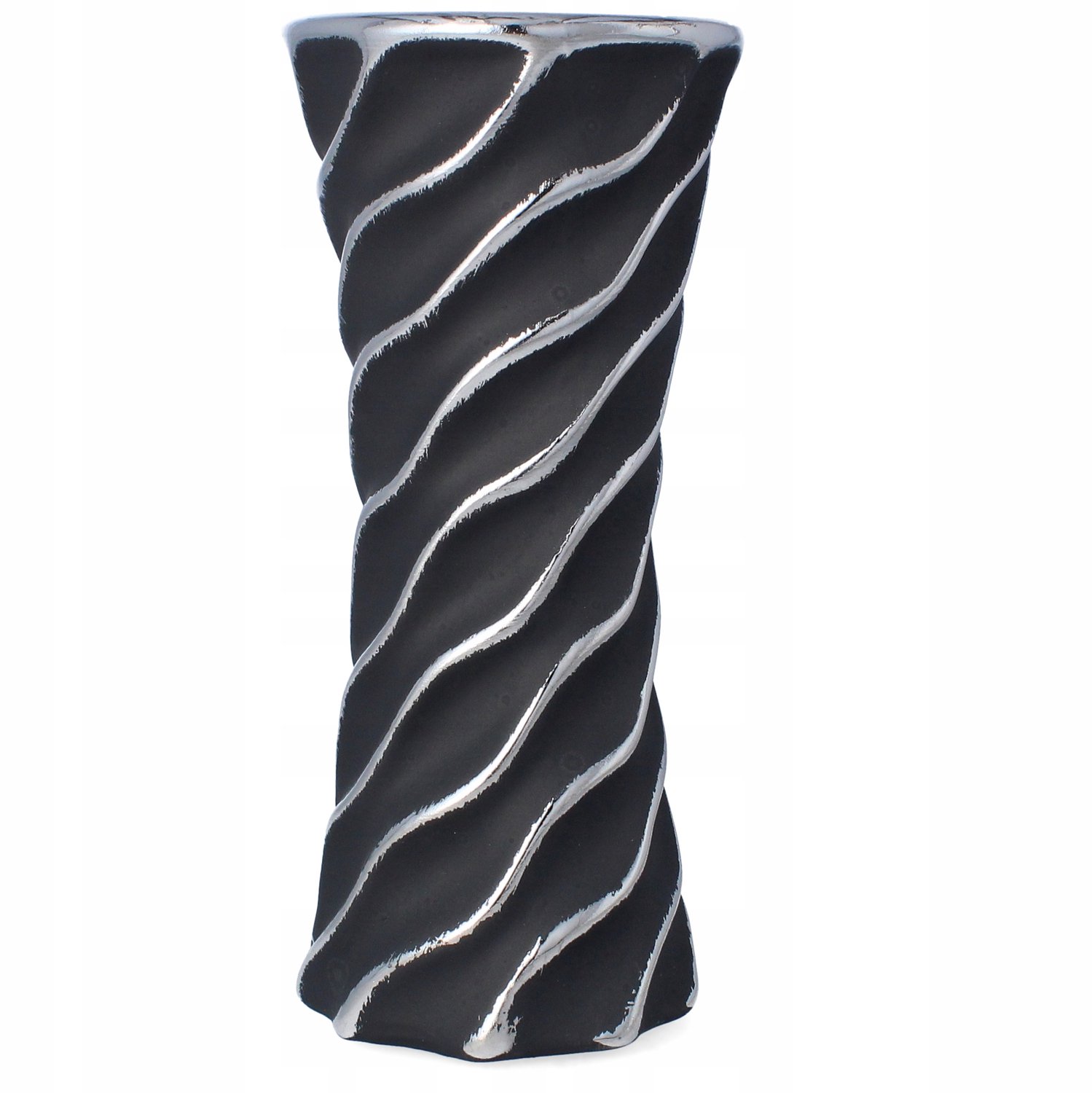 Moderne Keramische Vaas - Stijlvol Decoratief Zwart 25 cm