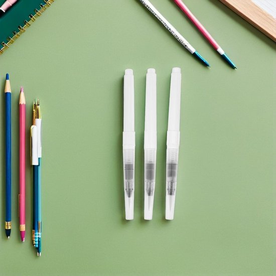 12 Stuks penselen aquarelpenseelpennen waterkleurborstel Waterverfpen — afbeelding 4