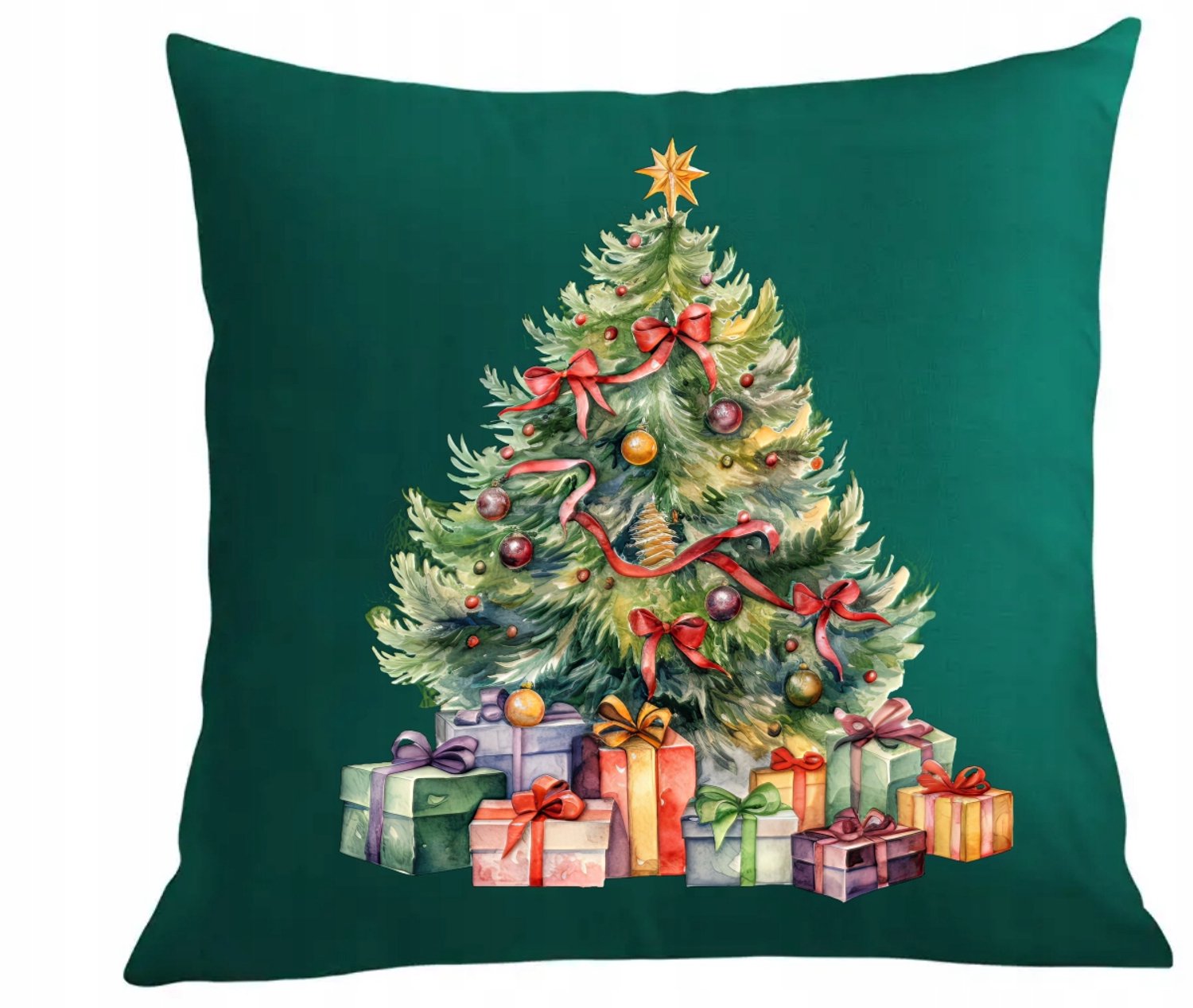 Kerstkussen met Hoes - 40x40cm - Katoen - Diverse Kleuren