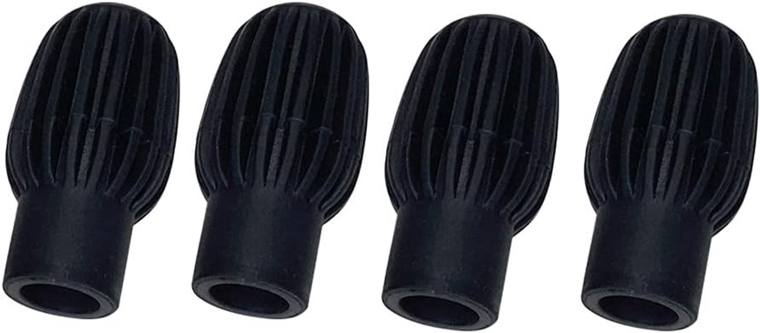 4 Stuks Drum Demper Silicone Drumstick voor Stille Oefening - Vervangingsaccessoires voor Drummers, Zwart