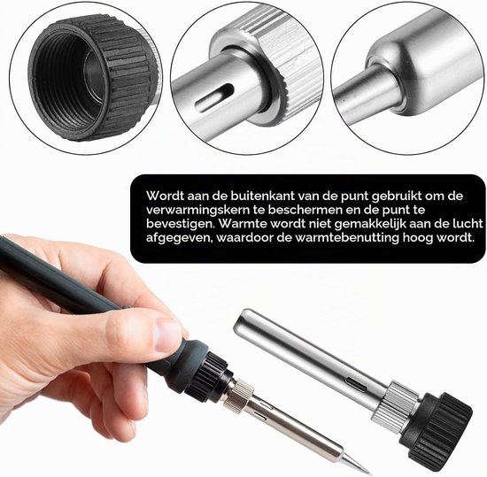 Solderpen Set van 12 Stuks, Vervangbare Soldering Pens voor Solderstations, Loodvrije Soldering Pen voor Soldergun en Lassen, Ideaal voor Hobby en Professioneel Gebruik — afbeelding 3