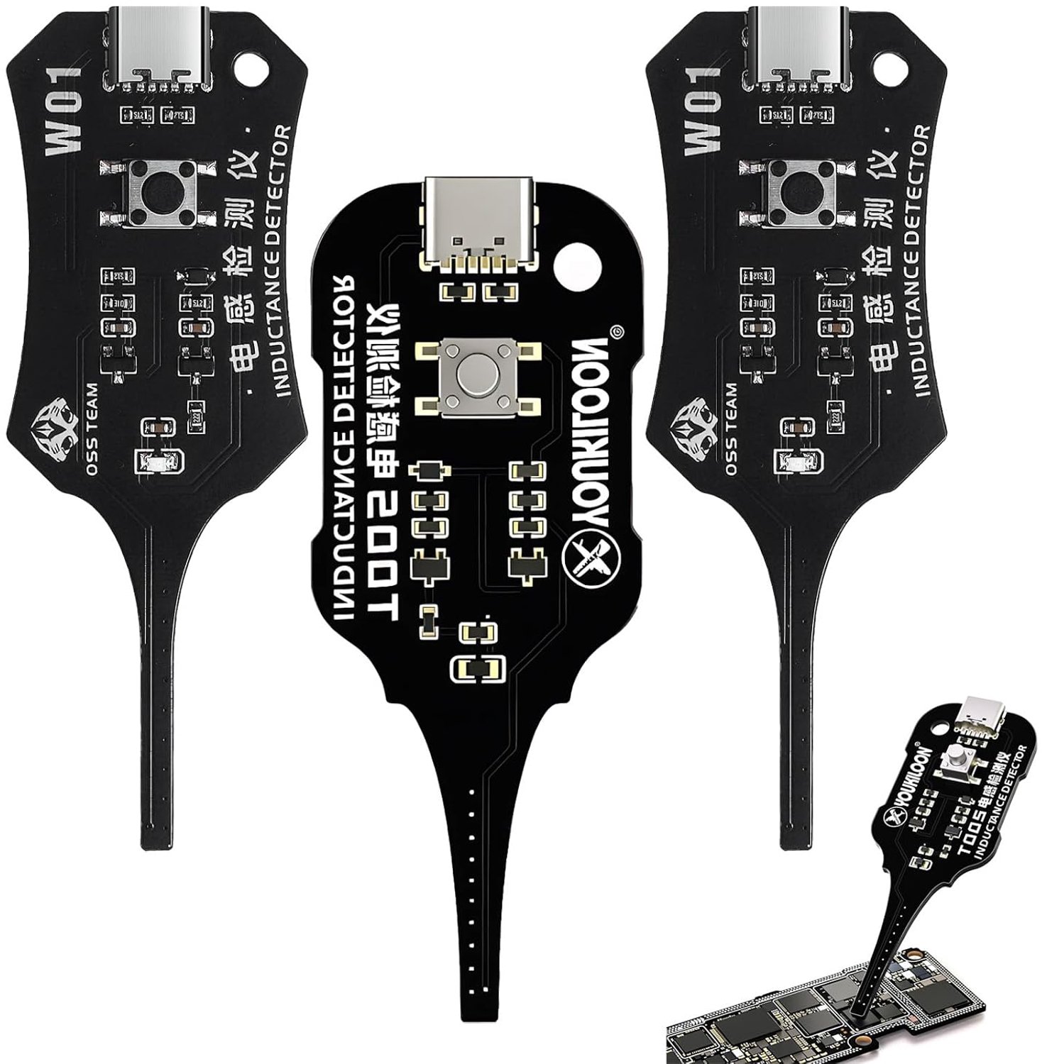 2 x inductietester, 1 x elektromagnetische inductiemeter - ShopVlot