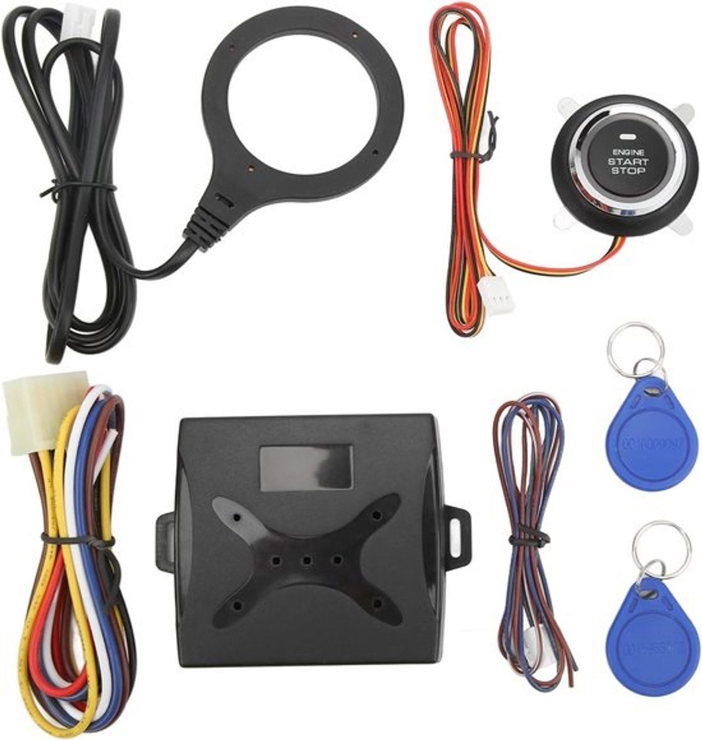 Universeel 12V auto motor start-stop-systeem met keyless go en push button