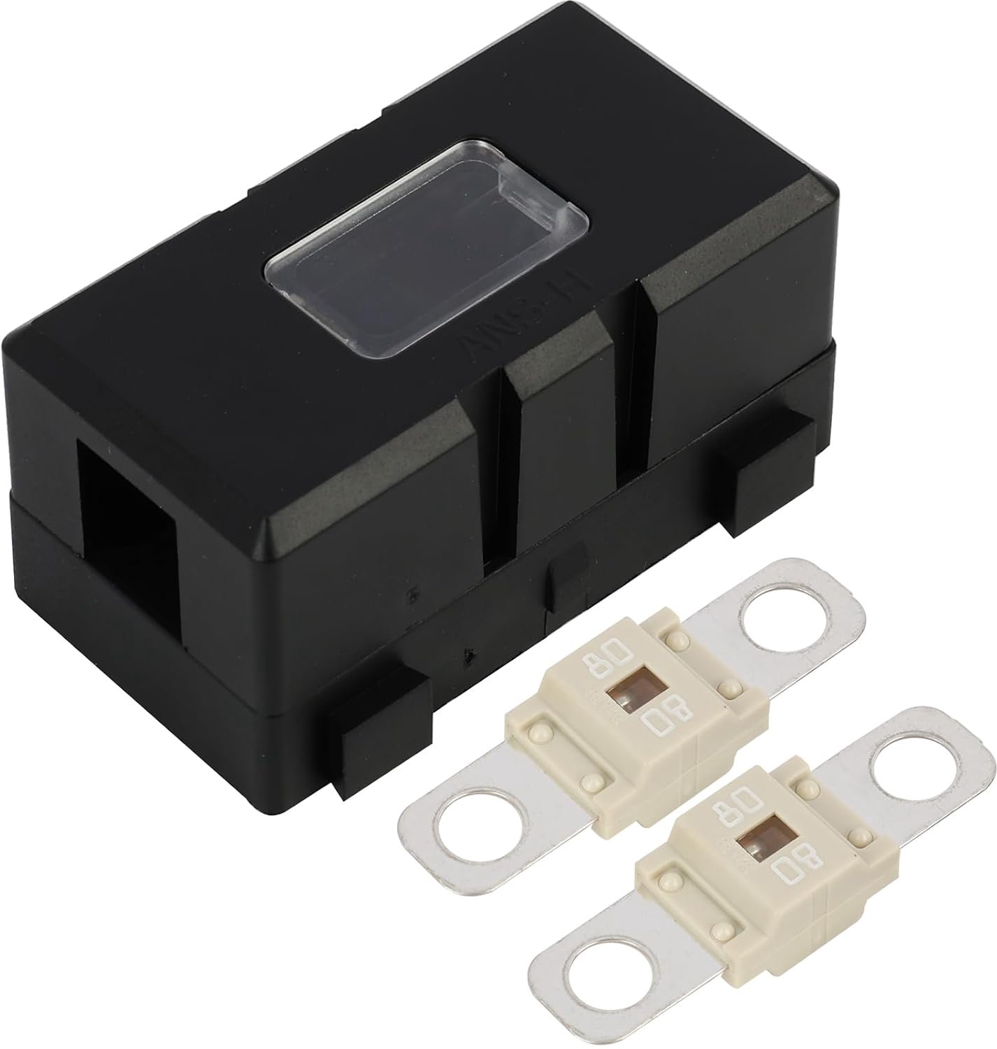 80A 32V Car Fuse Holder, MIDI Fuse Holder for Vehicles, 2 Screw Midi Fuses, Trucks, Construction Sites Agricultural - ShopVlot