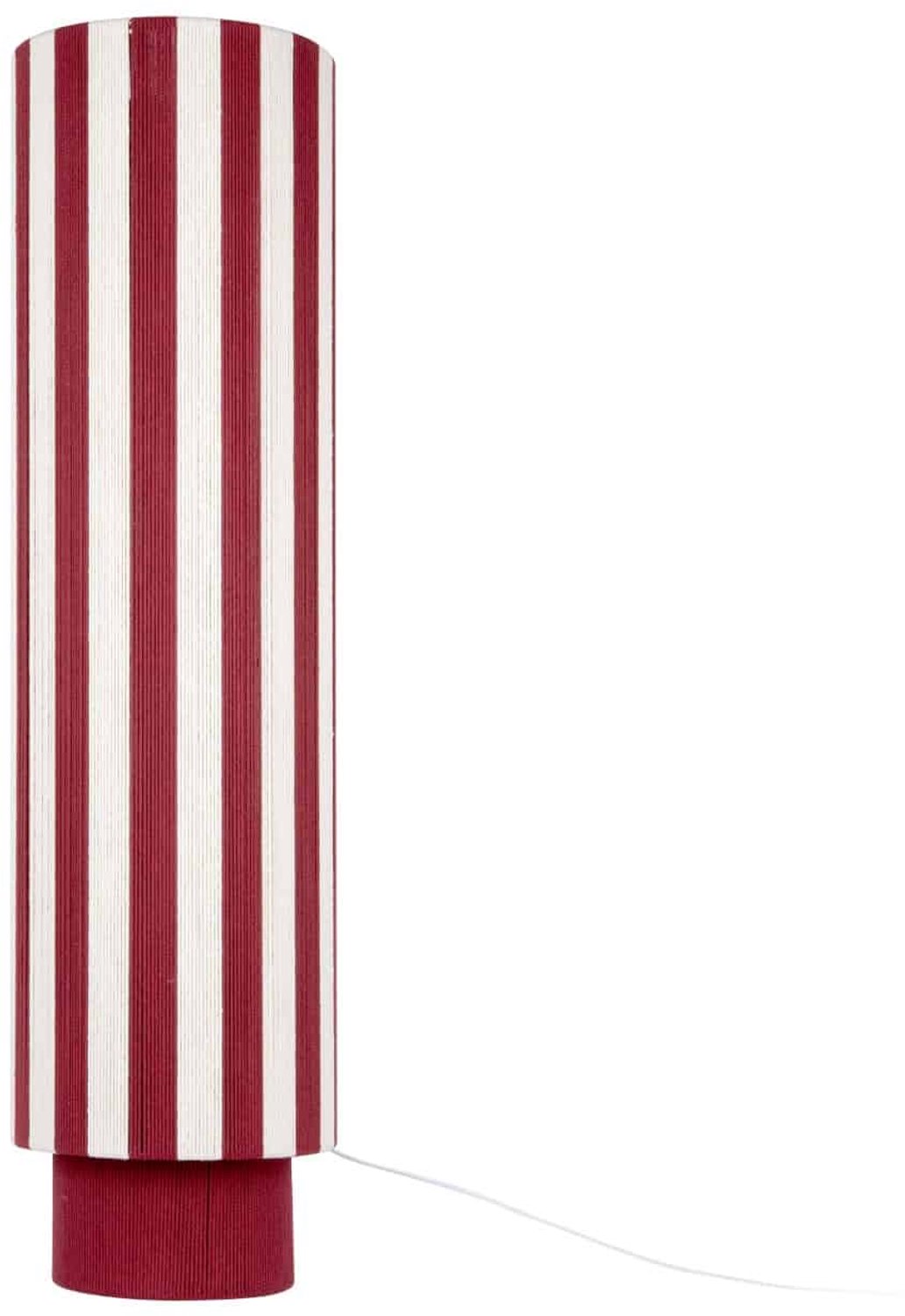 Leitmotiv Vloerlamp Vienna Stripes - Bordeauxrood - 28x28x106cm - Scandinavisch - Staande lampen voor Woonkamer - Slaapkamer