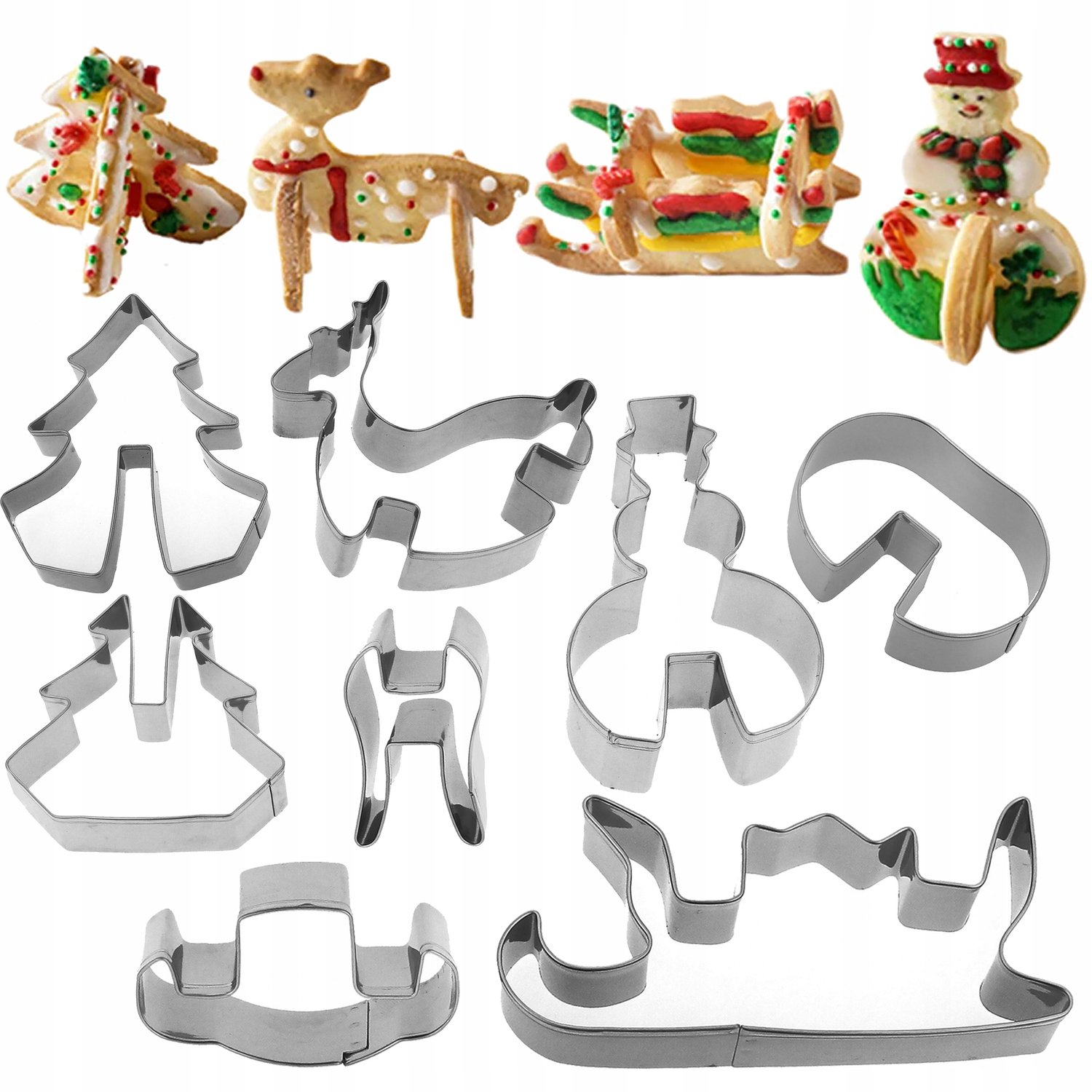 Kerstkoekjes uitstekers - 3D decoratie set