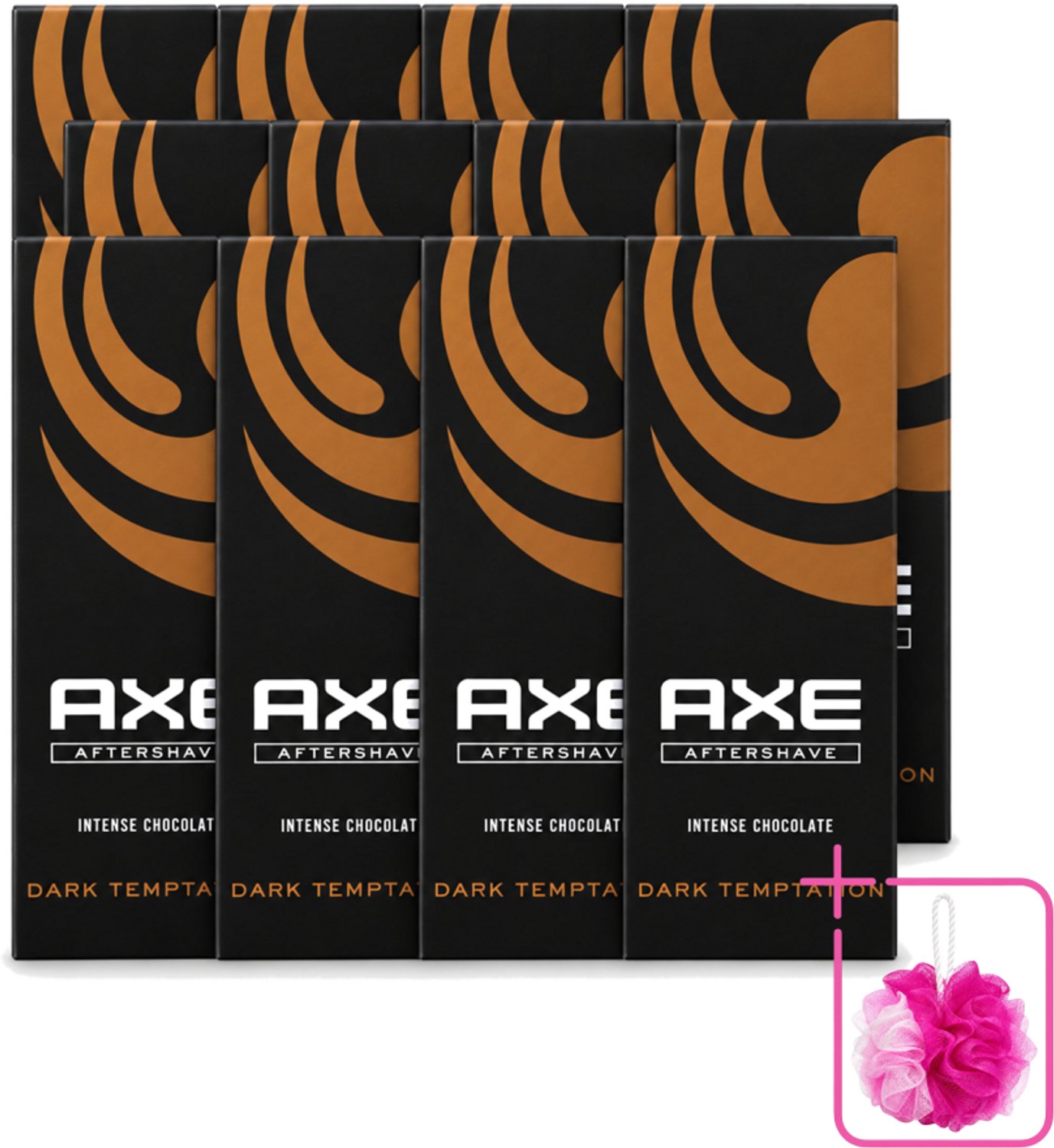 12 x Axe - Aftershave - Dark Temptation - Intense Chocolate - 100 ml - Bulkverpakking - Aftershave - Chocola