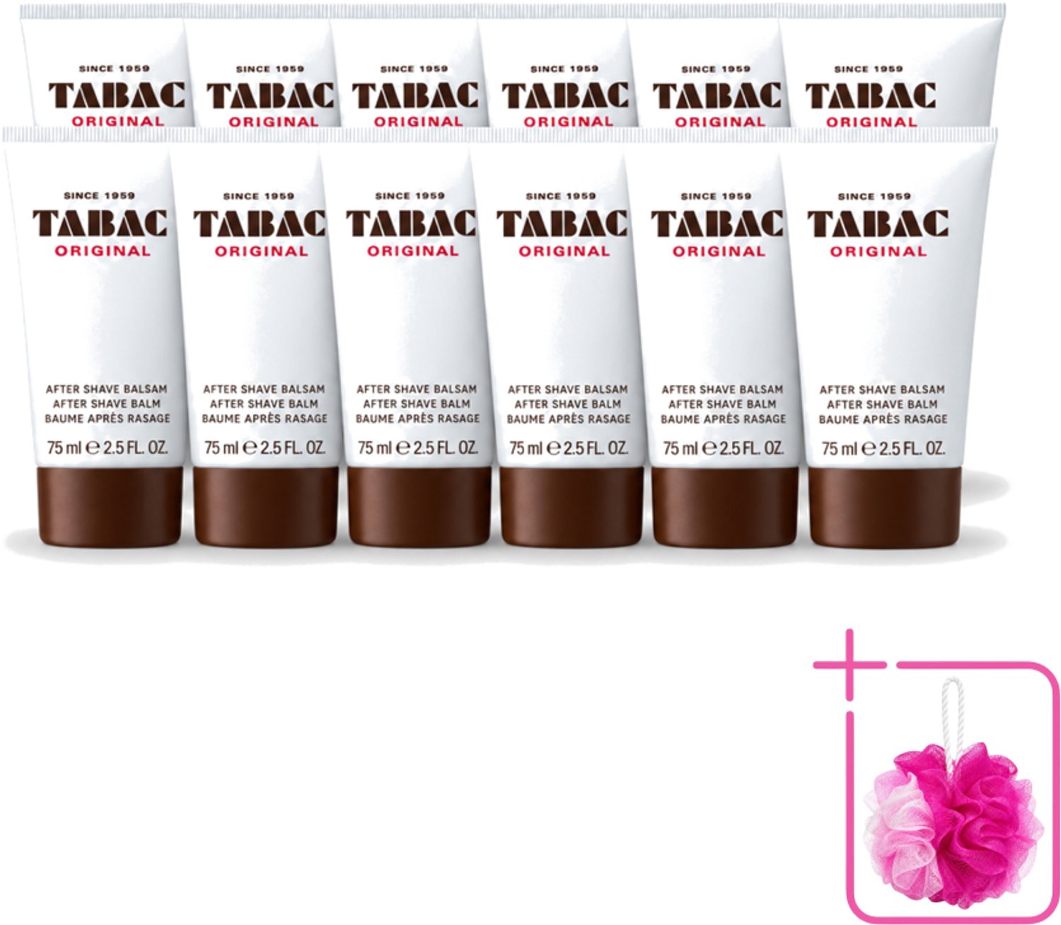 12 x Tabac Original Men - Aftershave Balsem - Verzachtend - 75 ml - Bulkverpakking - Aftershave balsem - Huid verzorgen