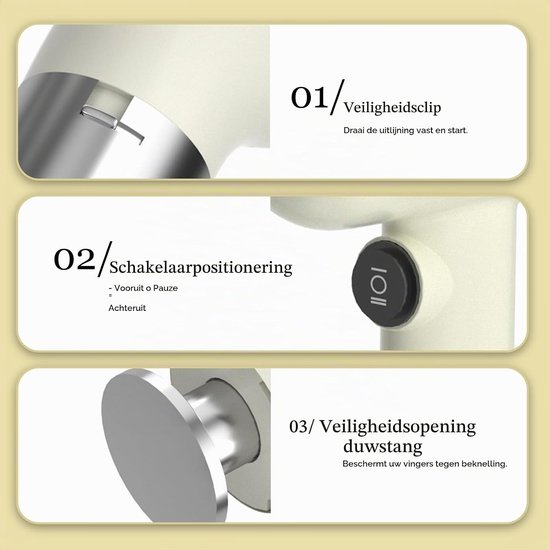 Handmatige Elektrische Pastamaker met 50ml Capaciteit, Draadloze Noodle Maker met 5 Persmallen voor Thuisgebruik en Keukenaccessoires — afbeelding 3