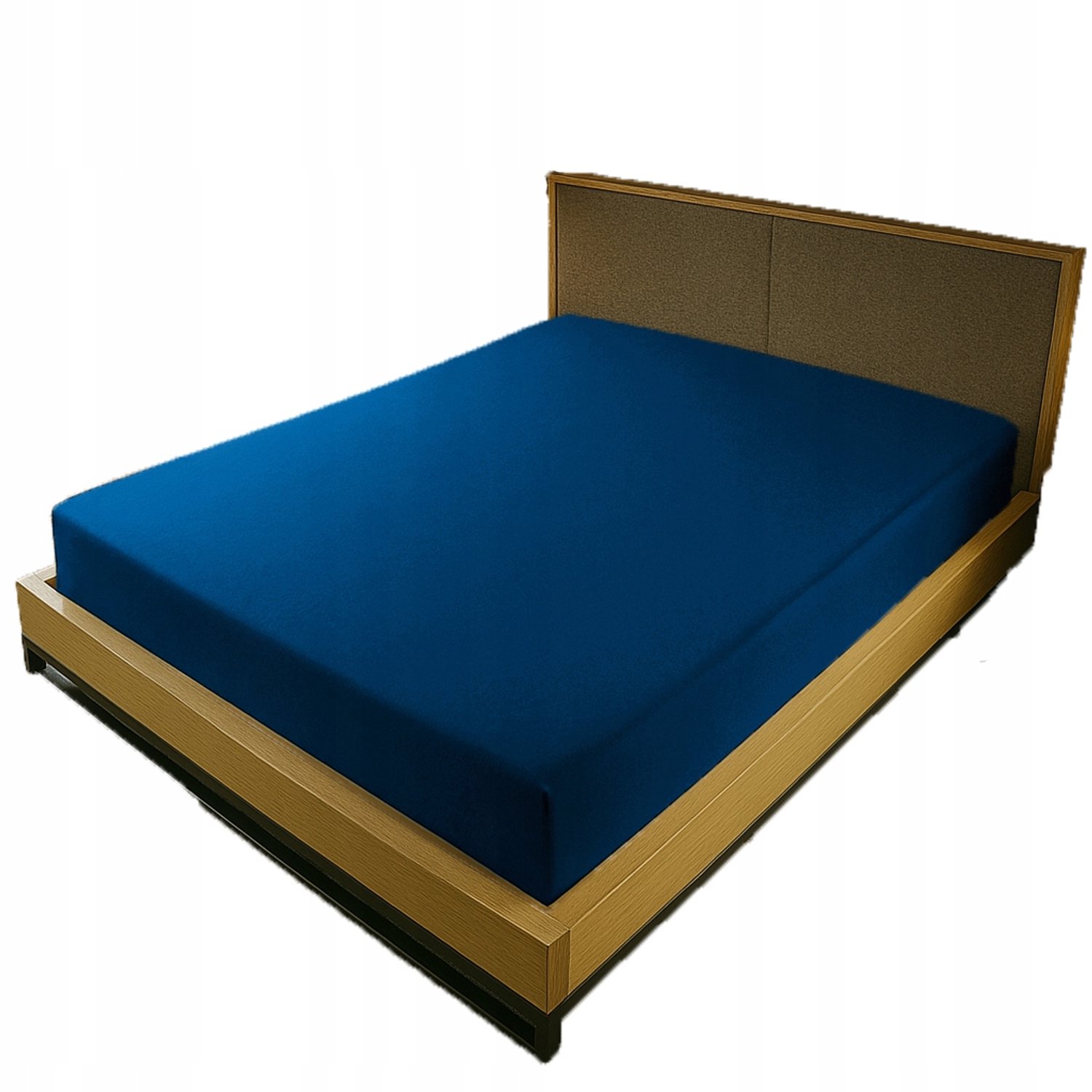 Kam-Pol Jersey Hoeslaken met Elastiek 80x220 cm Donkerblauw