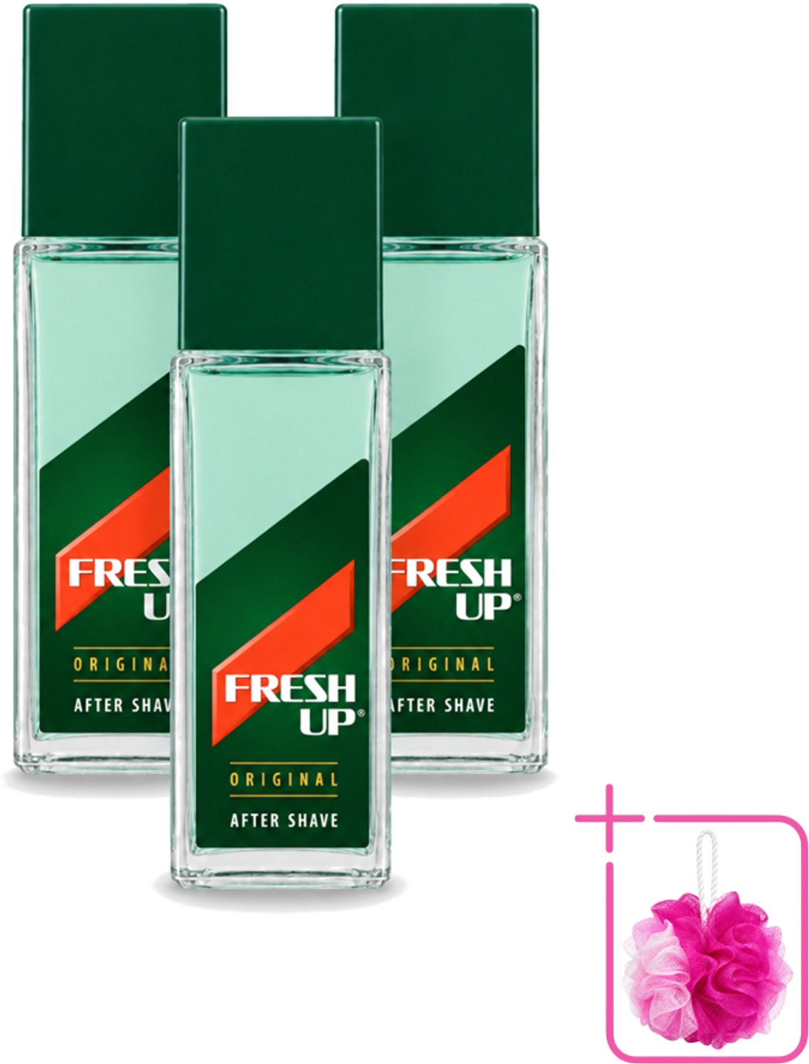 3 x Fresh Up - Aftershave Lotion - Original - Depper - 100 ml - Bulkverpakking - Aftershave lotion - Douchemop - Scheren