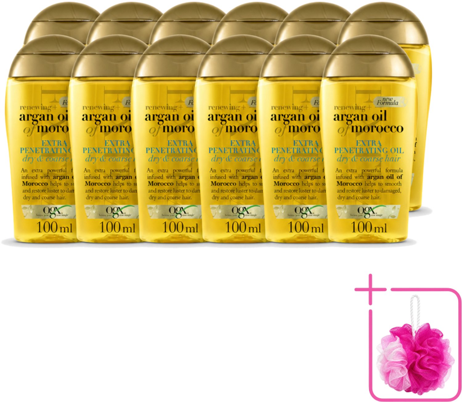 12 x OGX – Haarolie – Argan Oil of Morocco Extra Penetrating – Verzorgend - Bulkverpakking - Haartype - Haarherstel