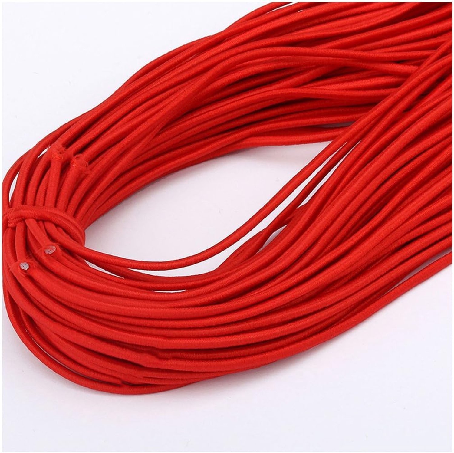 Armband elastisch koord sieraden maken 2 mm kralenkoord elastisch koord kralensnoer om te rijgen, handwerk koord elastiek voor doe-het-zelf handwerk, kleding, halskettingen, rood, 20 m