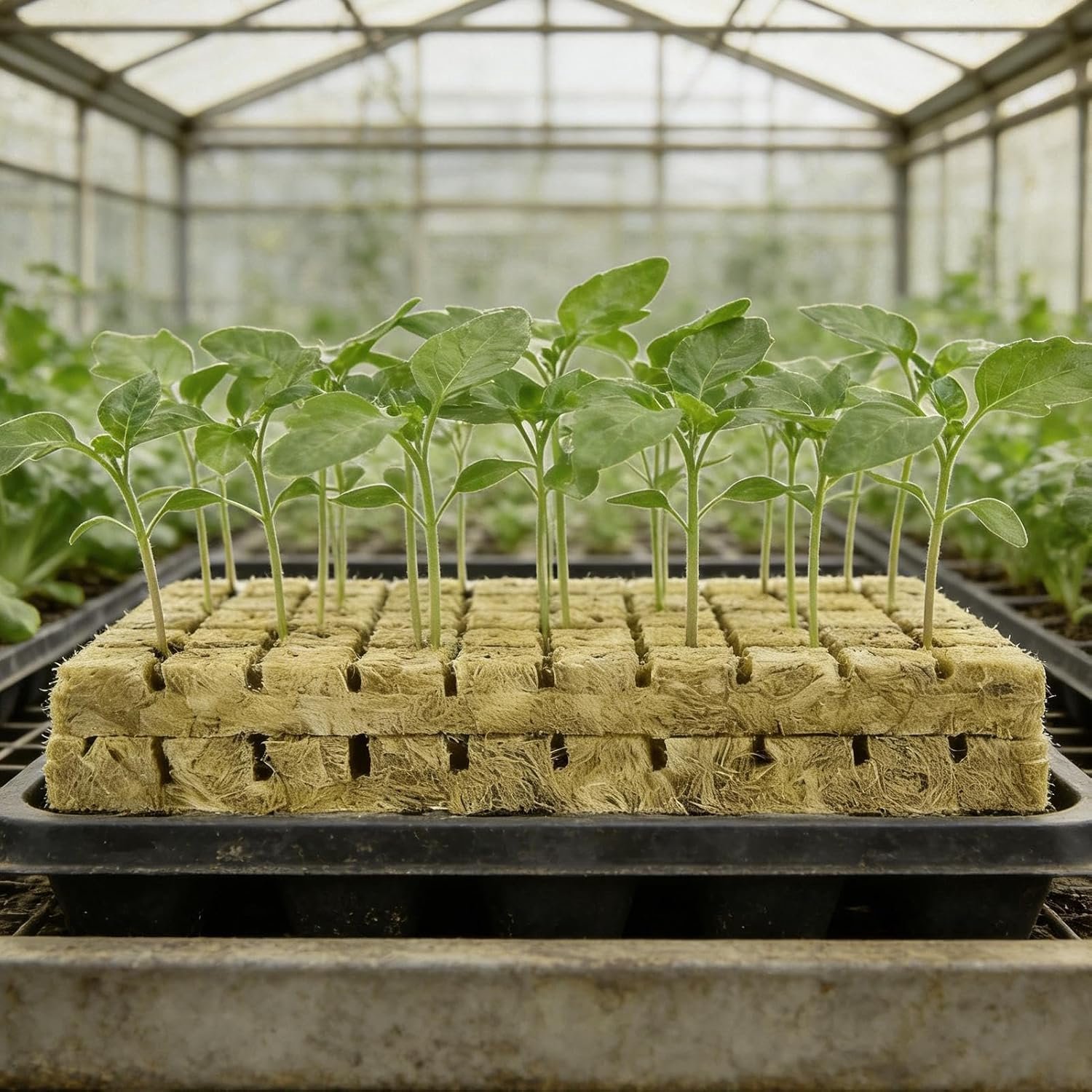 Hydrocultuur Steenwol | Bodemloze kweekblokken | 100 stuks Steenwol Zaadpluggen | voor het klonen van stekken, kiemen, vermeerdering en beworteling van