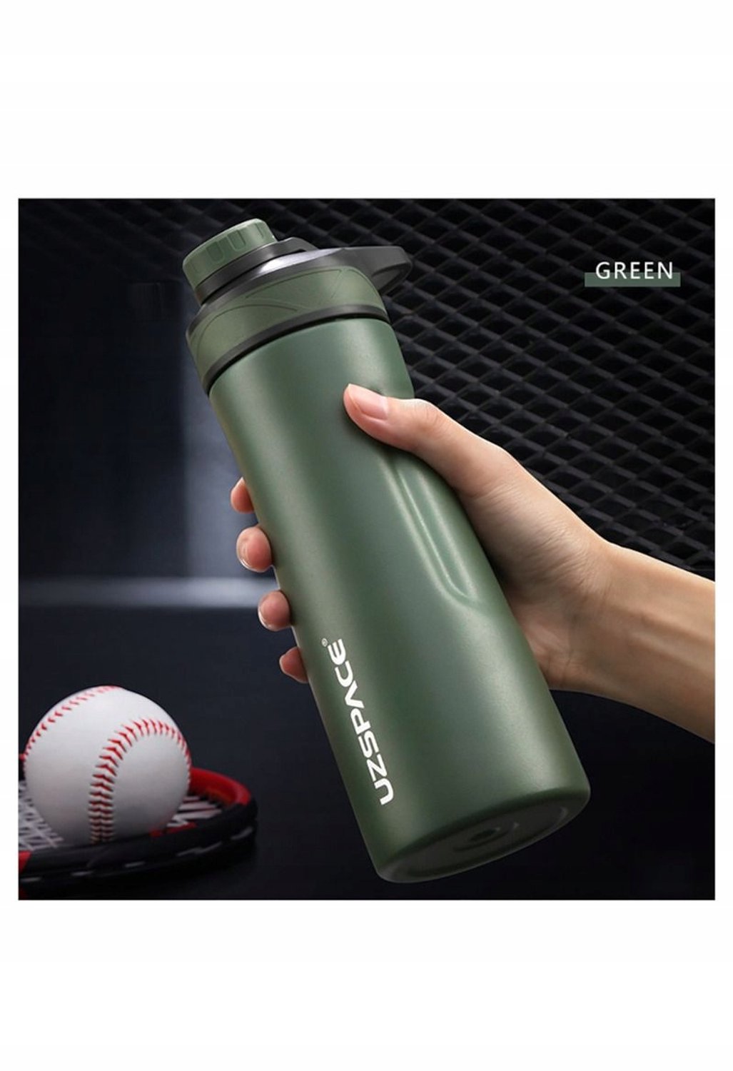 Uzspace RVS Fles 520ml Groen - Duurzaam & Lekvrij
