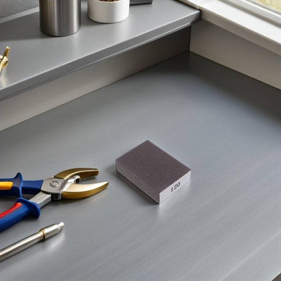 12 Stuks Herbruikbare Schuurspons Schuurblok Schuurpads Schuurblok Voor Oppervlakken Schuurpapierspons Gipsplaat Schuurspons Schuurblokpad Schuimschuurblok Bruin — afbeelding 4