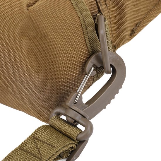 Lyrlody Heuptas voor Waterfles van 2 Liter, PVC Drinkrugzak met Verstelbare Riem, Lekvrije Fles en Opbergvak, Handsfree Drager voor Wandelen, Hardlopen, Fietsen, Reizen (Khaki) — afbeelding 3