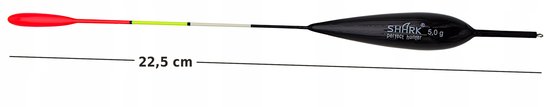 Shark Doorvoer Dobber Balsa 5.0g - 22.5cm - Perfecte Kwaliteit — afbeelding 3