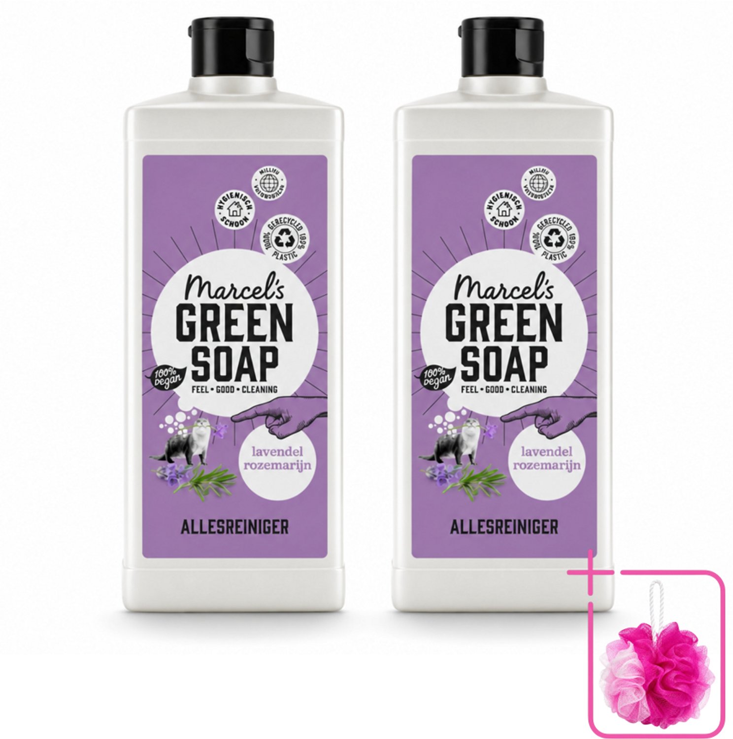 2 x Marcel's Green Soap - Allesreiniger - Lavendel & Rozemarijn - Natuurlijk & effectief - 750 ml - Bulkverpakking - Allesreiniger - Natuurlijke reiniger
