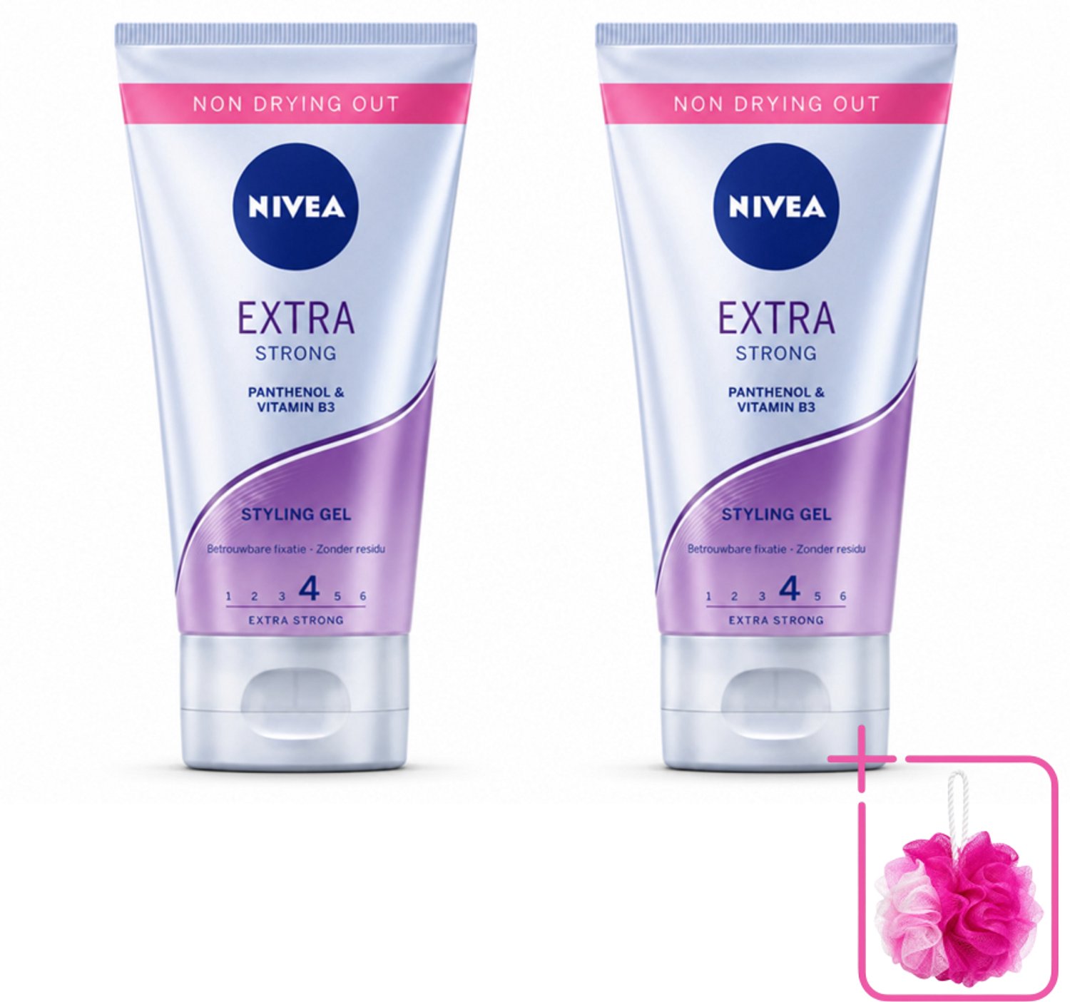 2 x NIVEA - Stylingsgel - Extra Sterk - Betrouwbare Fixatie - 150 ml - Bulkverpakking - Styling gel - Douchemop - Haar fixatie