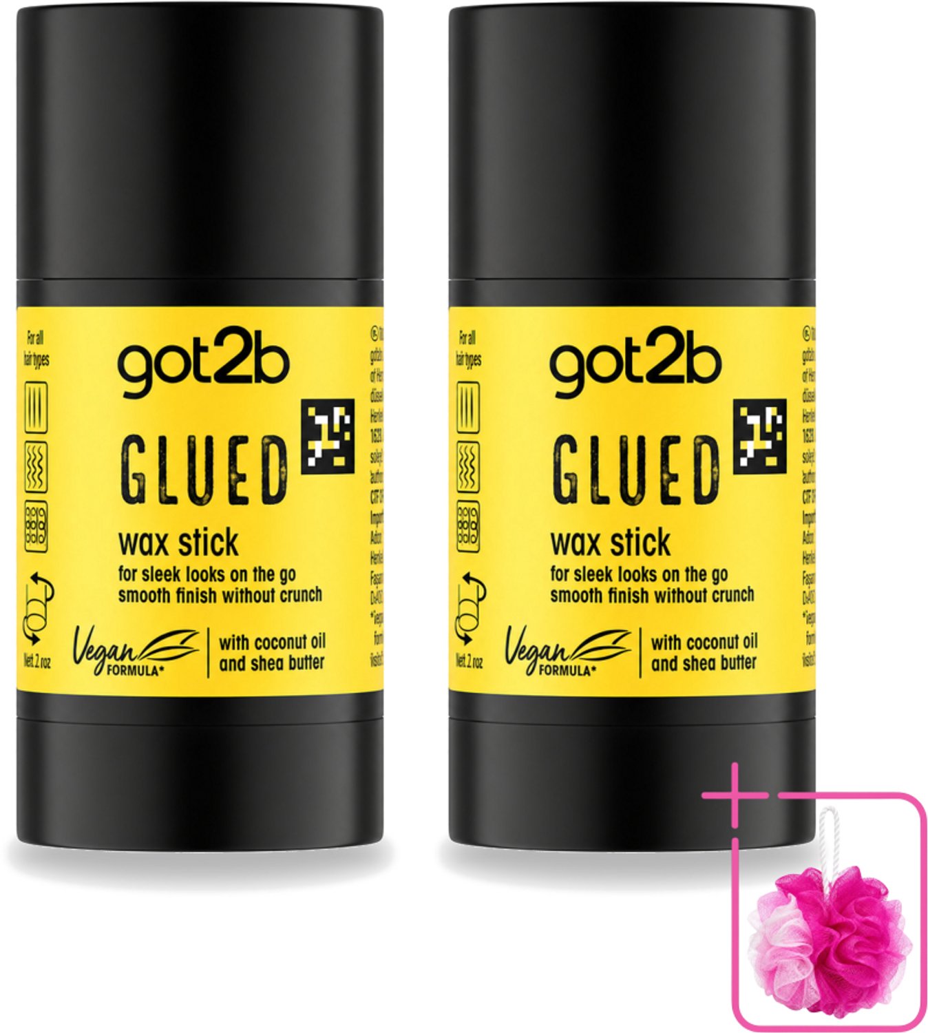 2 x Got2B - Wax Stick - Glued - 50 g - Bulkverpakking - Haartype - Strak haar