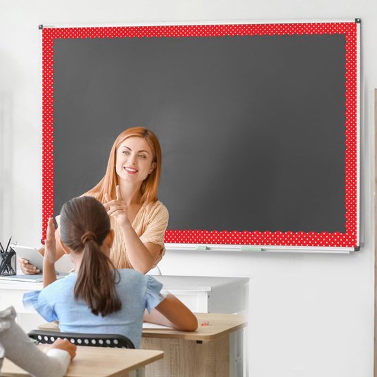 12stuks Magnetische Rand Voor Borden Decoratieve Trim Voor Krijtbord Whiteboard Eenvoudig Te Bevestigen Geschikt Voor School Kantoor — afbeelding 2