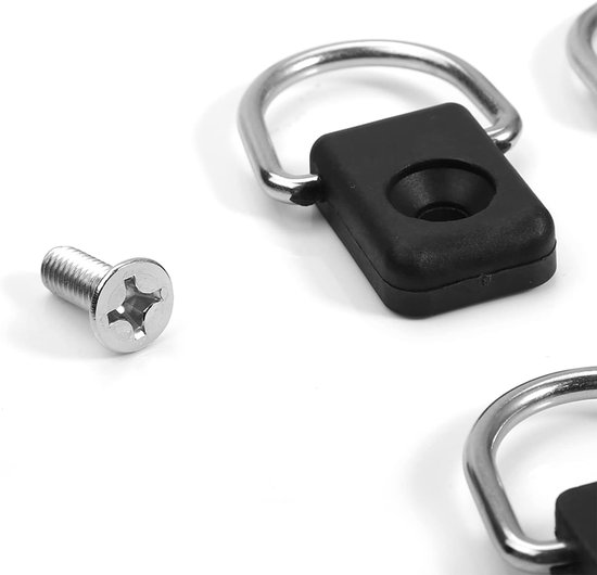 Lyrlody Kayak D Ringen 10 Stuks met M6 Schroeven, Nylon Roestvrij Staal — afbeelding 3
