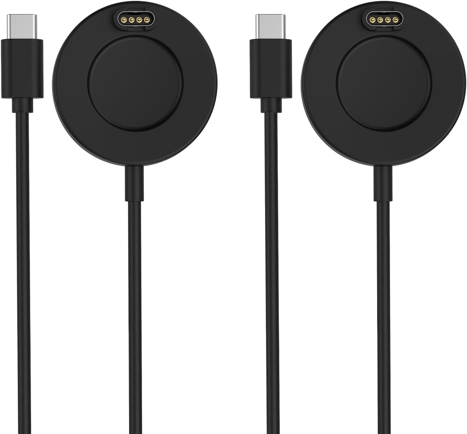 2 stuks universele USB-C-horlogelader voor smartwatch, laadstation met kabel van 1 meter, compatibel met 6/5, 8/7/6/5 - ShopVlot